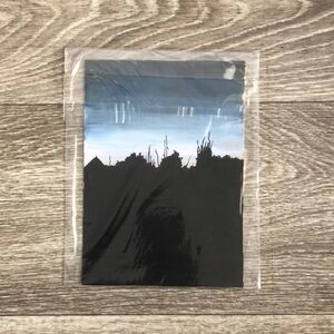 Minimalist Silhouette Handmade Sunrise Painting